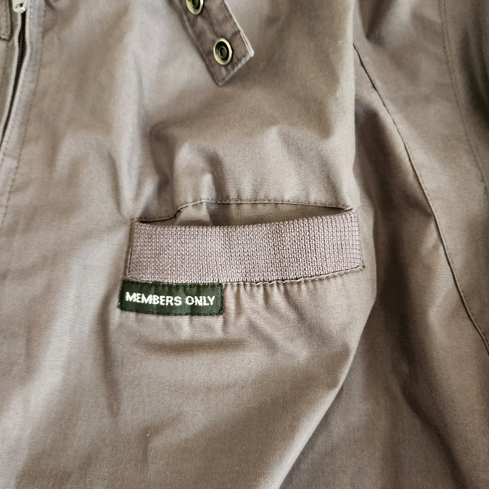 Members Only Gray Hooded Jacket - Picture 2 of 5